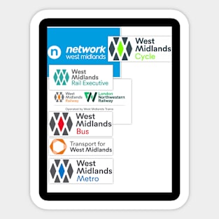 West Midlands family Sticker